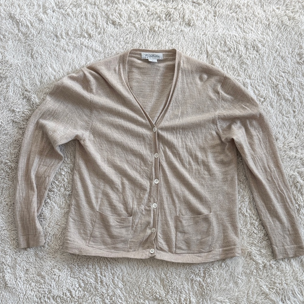 Brooks Brothers wool Light Tan Cardigan